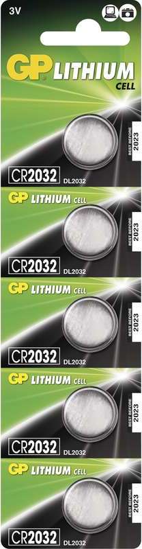 GP lithiová baterie 3V CR2032 5ks