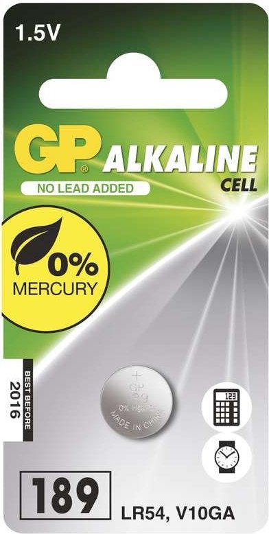 Alkalická baterie GP LR54 (189)-1ks