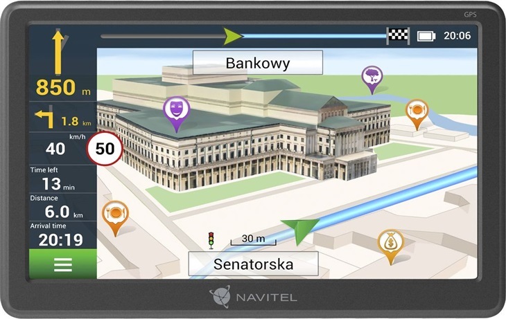NAVITEL GPS navigace E700 magnetic do aut a nákladních vozidel