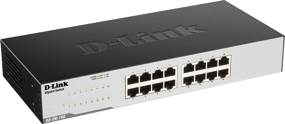 D-Link GO-SW-16G 16-Port GIGABIT EASY DESKTOP SWITCH