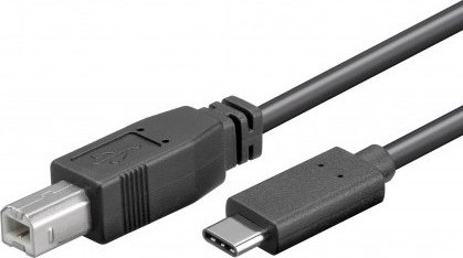 PremiumCord Kabel USB 3.1 konektor C/male - USB 2.0 konektor B/male, 1m