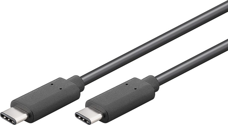 PremiumCord Kabel USB 3.1 konektor C/male - USB 3.1 C/male, černý, 0,5m