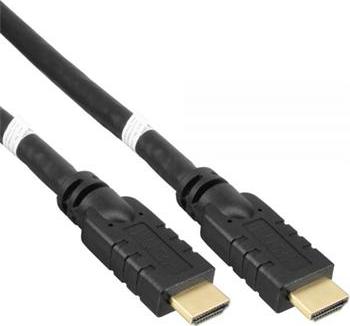 PremiumCord Kabel HDMI High Speed with Ether.4K@60Hz, se zesilovačem,15m, 3x stínění, M/M, zlacené konektory