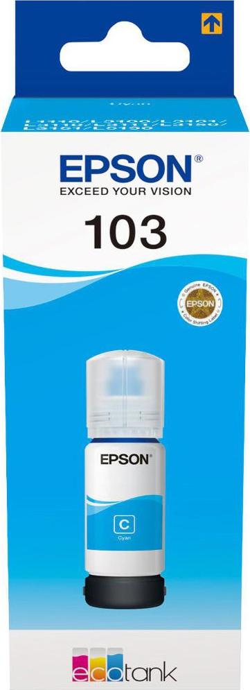 EPSON ink bar 103 EcoTank Cyan ink bottle