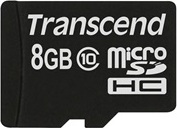 TRANSCEND MicroSDHC karta 8GB Class 10 8GB, bez adaptéru