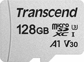 TRANSCEND MicroSDXC karta 128GB 300S, UHS-I U3 V30 + adaptér