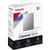 TOSHIBA Externí HDD CANVIO SLIM 2TB, USB 3.2 Gen 1, stříbrná / silver