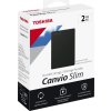 TOSHIBA HDD CANVIO SLIM 2TB, 2,5", USB 3.2 Gen 1, černá / black