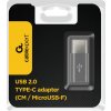 GEMBIRD Kabel USB Type-C adaptér redukce na microUSB (CM/mF)