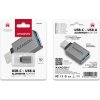 AXAGON RUCM-AFA, redukce USB-C (M) -> USB-A (F), USB 3.2 Gen 2, 3A, ALU