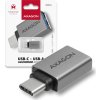 AXAGON RUCM-AFA, redukce USB-C (M) -> USB-A (F), USB 3.2 Gen 2, 3A, ALU