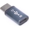 PREMIUMCORD Adaptér USB 3.1 C/male - USB 2.0 Micro-B/female, kovově šedý