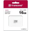 TRANSCEND MicroSDHC karta 16GB 300S, UHS-I U1 + adaptér