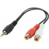 GEMBIRD CCA-406 Gembird kábel audio stereo minijack -> 2x RCA (CINCH) samica 0,2M