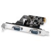 AXAGON PCEA-S2N, PCIe řadič - 2x sériový port (RS232) 250 kbps, vč. LP