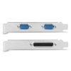 AXAGON PCEA-PSN, PCIe řadič - 1x paralelní (LPT) + 2x sériový port (RS232) 250 kbps, vč. LP
