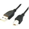 GEMBIRD Kabel USB 2.0 A-B propojovací 1,8m Professional (černý, zlacené kontakty)