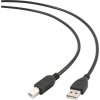 GEMBIRD Kabel USB 2.0 A-B propojovací 1,8m Professional (černý, zlacené kontakty)