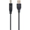 GEMBIRD Kabel USB 2.0 A-B propojovací 1,8m Professional (černý, zlacené kontakty)