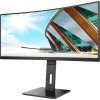 AOC MT VA LCD WLED 34" CU34P2A - VA panel, 3440x1440, 1ms, 2xHDMI, DP, USB, repro, nast vyska