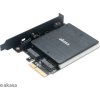 AKASA adaptér pro M.2 PCIe a M.2 SATA s RGB LED a chladičem