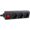 ENERGENIE EG-PSU3F-01 Energenie predlžovaci prívod do UPS (3 zásuvky), 0.6m, černy