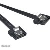 AKASA kabel  Super slim SATA3 datový kabel k HDD,SSD a optickým mechanikám, černý, 15cm