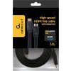 Gembird  CC-HDMI4F-6 HDMI - HDMI V2.0 male-male plochý kábel (pozlátené konektory) CU 1.8m