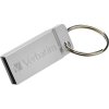 VERBATIM Flash Disk 16GB Metal Executive, USB 2.0, stříbrná