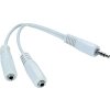 GEMBIRD Kabel audio 3,5mm Jack - 2x 3,5mm Jack (M/F, rozdvojka, stereo)