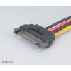 AKASA kabel  SATA redukce napájení na 4pin Molex, 15cm, 2ks v balení