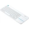 Logitech klávesnice Touch K400 Plus / Bezdrátová/ 2.4GHz/ Touchpad/ USB přijímač/ CZ/ Bílá