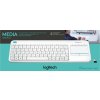 Logitech klávesnice Touch K400 Plus / Bezdrátová/ 2.4GHz/ Touchpad/ USB přijímač/ CZ/ Bílá