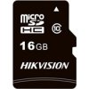 HIKVISION MicroSDHC karta 16GB C1 (R:92MB/s, W:10MB/s) + adapter