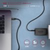 AXAGON BUCM32-CM10AB, SPEED+ kabel USB-C <-> USB-C, 1m, USB 20Gbps, PD 100W 5A, 4k HD, ALU, oplet, černý