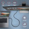 AXAGON BUCM32-CM10AB, SPEED+ kabel USB-C <-> USB-C, 1m, USB 20Gbps, PD 100W 5A, 4k HD, ALU, oplet, černý