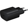 Samsung cestovní nabíječka EP-TA800XBE, Quickcharge 25W, kabel USB-C, černá