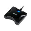 AKASA čtečka karet AK-CR-03BKV2 externí, USB 2.0, podpora čipových karet electronic ID a SMART, černá