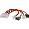 AKY AK-CA-34 Akyga Adapter Molex/2 x 3-pin 12V/2 x 3-pin 5V 15cm AK-CA-34