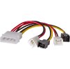 AKY AK-CA-34 Akyga Adapter Molex/2 x 3-pin 12V/2 x 3-pin 5V 15cm AK-CA-34
