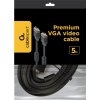 GEMBIRD Kábel VGA 5m, čierny (HD15M/M, dvojité tienenie, feritové jadro)