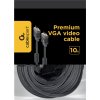 GEMBIRD Kábel VGA 10m, čierny (HD15M/M, dvojité tienenie, feritové jadro)