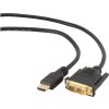 GEMBIRD Kabel HDMI - DVI 3m (M/M, DVI-D, Single Link, zlacené kontakty, stíněný)