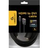 GEMBIRD Kabel HDMI - DVI 3m (M/M, DVI-D, Single Link, zlacené kontakty, stíněný)