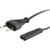 GEMBIRD Kabel napájecí 230V 1,8m (2-pin C7 konektor "flexošňůra")