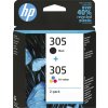 HP 305 2-Pack Tri-color/Black Original Ink Cartridge (100 / 120 pages)