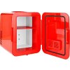 NEDIS přenosná mini lednička/ objem 4 litry/ rozsah chlazení 8 - 18 °C/ AC 100 - 240 V / 12 V/ spotřeba 50 W/ červená