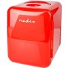 NEDIS přenosná mini lednička/ objem 4 litry/ rozsah chlazení 8 - 18 °C/ AC 100 - 240 V / 12 V/ spotřeba 50 W/ červená