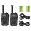 NEDIS vysílačka/ dosah 10 km/ 8 kanálů/ UHF/ VOX/ LED světlo/ dobíjecí baterie/ micro USB/ 2 kusy/ černá