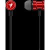 GENIUS sluchátka HS-M316 METALLIC RED, 4pin 3,5 mm jack, červená